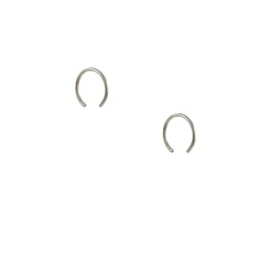 8.6.4 - Extra Small Open Hoops in Sterling Silver