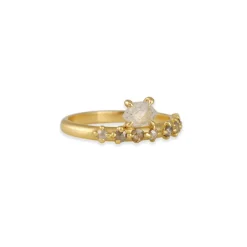 Atelier Narcé - One of a Kind Offset Rose Cut Diamond Ring