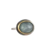Austin Titus - Sky Blue Kyanite Medium Crescent Rim Ring