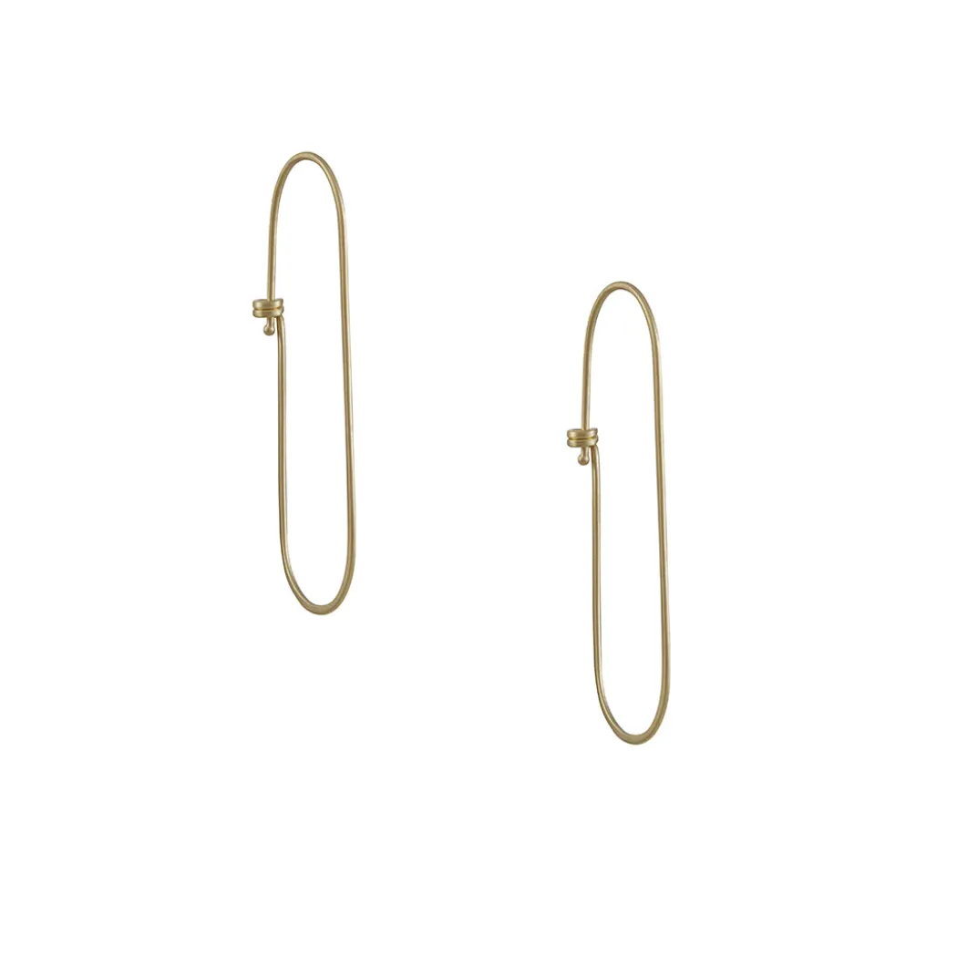 Carla Caruso - Small Ovalong Danity Hoops