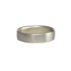 Carla Caruso - White Gold Large Flat Band