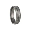 Chris Ploof - 6mm Starlight Damascus Band With Oxidized Finish