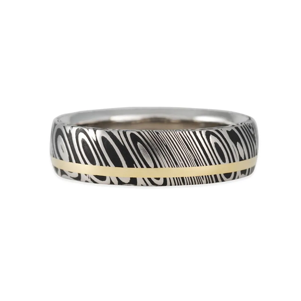 Chris Ploof- Off-Set Inlay Damascus Band