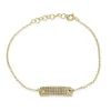 CP Collections - Wide Diamond Tab Bracelet