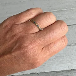 Danielle Welmond - Textured Sapphire Eternity Band