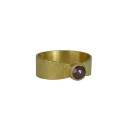 East Camp Goods – Maroon Raw Diamond Ring