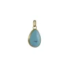Golden Hills Turquoise Pendant in 18ky