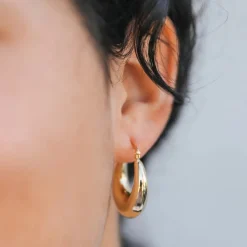 JaxKelly - Sculptural Wide Hoops