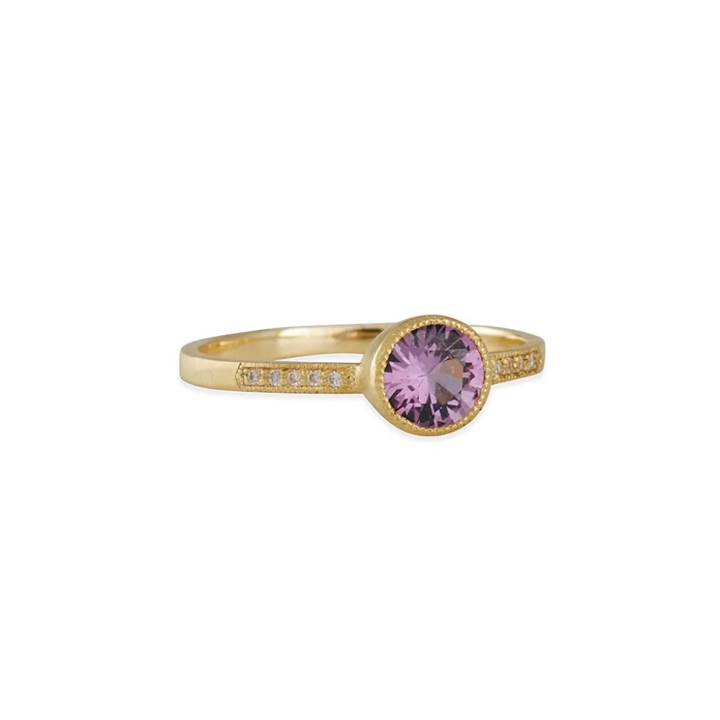 Jennifer Dawes Design - Blockette Solitaire with Montana Sapphire