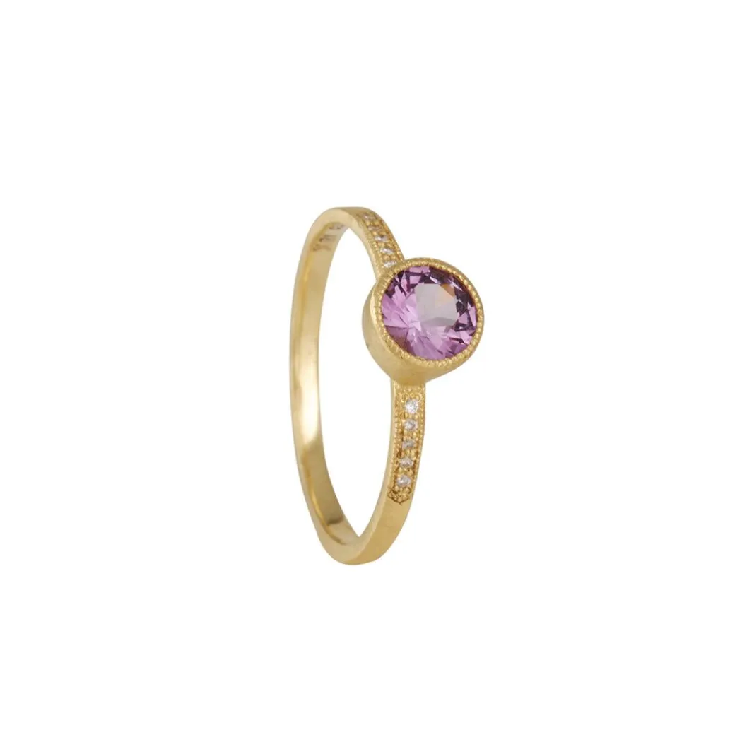 Jennifer Dawes Design - Blockette Solitaire with Montana Sapphire