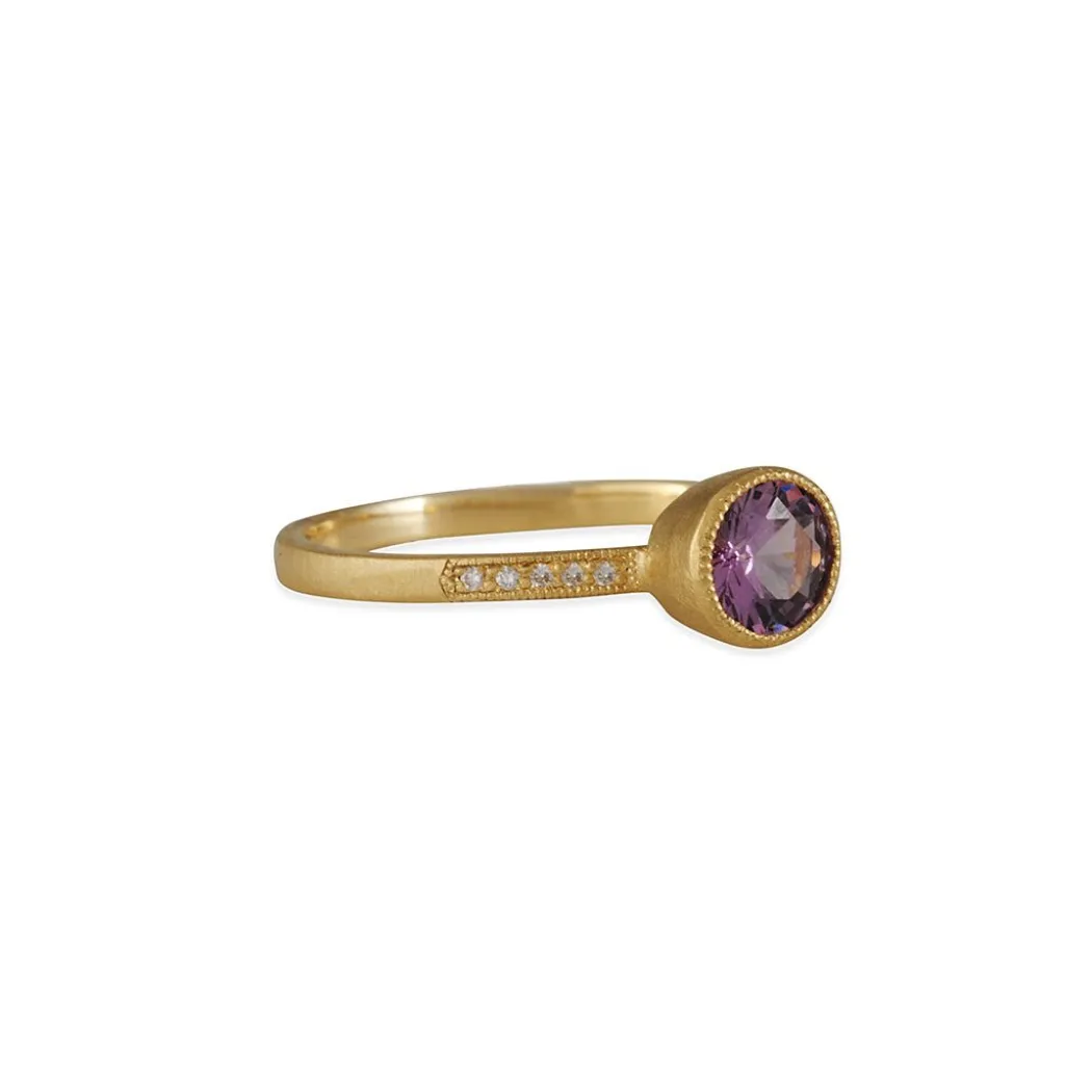 Jennifer Dawes Design - Blockette Solitaire with Montana Sapphire
