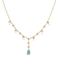 Kate Winternitz - Emerald Sakura Necklace