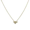 Liven - Petite Pave Bee Necklace in 14K Gold