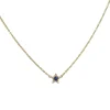 Liven Co. - Flower Necklace with Sapphire