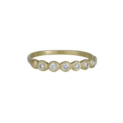 Marian Maurer – Porch Skimmer Band – 18k Gold with Diamonds