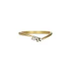 Megan Thorne - Wood Nymph Asymmetrical Diamond Guard Band