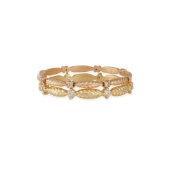 Megan Thorne- Slender Evergreen Diamond Eternity Band