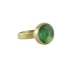 Monica Marcella – Green Tourmaline Cabochon Ribbon Band Ring