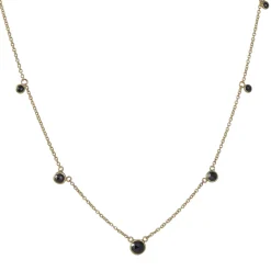 Monica Riley - Seven Graduated Black Diamond Necklace