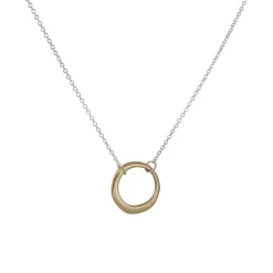 Philippa Roberts - Open Circle Necklace in 14k and Sterling Silver