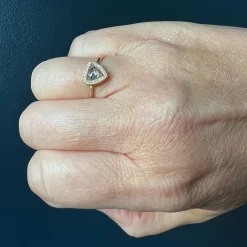 Rebecca Overmann - Pear Shaped Diamond Halo Stacking Ring