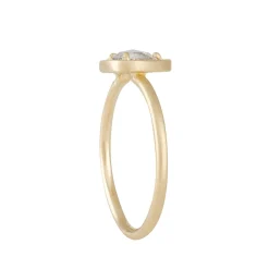 Rebecca Overmann - Pear Shaped Diamond Halo Stacking Ring