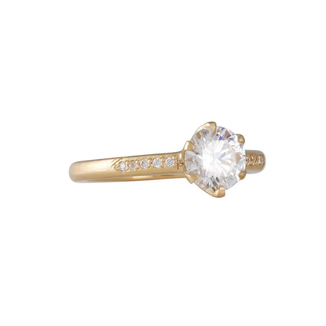 Rebecca Overmann - Six Prong Diamond Solitaire