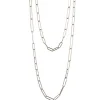 Sarah McGuire – Long Randoms Necklace - Sterling Silver