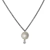 Sarah Richardson - Small Dishy Pod Sterling Necklace with Zircon Drop