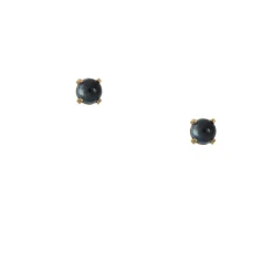 Satomi Kawakita - Cabachon Wisp Blue Topaz Stud Earrings