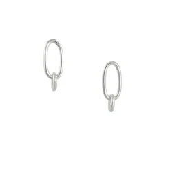 Tashi - Link Stud Earrings in Sterling Silver