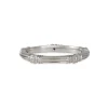 Van Craeynest - Striated Buttercup Diamond Band in Platinum