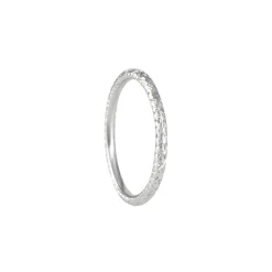 Varna - Petite Engraved Round Band in 18k white gold
