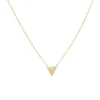 Zoe Chicco - Pave Pyramid Necklace in 14K Gold